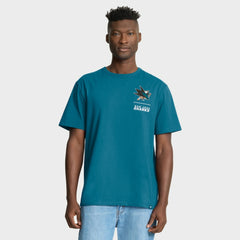 San Jose Sharks Fanatics Crash The Net Legacy T-Shirt - Teal | US 202757012