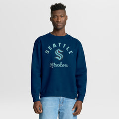 Seattle Kraken Fanatics Stickler Sweatshirt - Deep Sea Blue | US 202757032