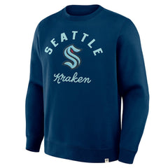 Seattle Kraken Fanatics Stickler Sweatshirt - Deep Sea Blue | US 202757032