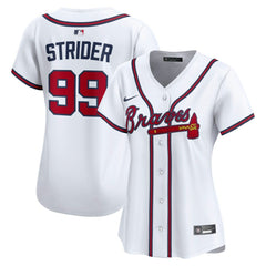 Spencer Strider Atlanta Braves Nike Women's Home Limited Player Jersey - White Jerseys