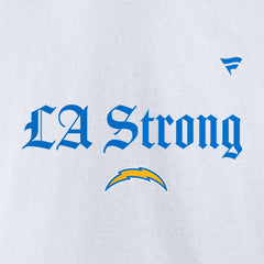 Los Angeles Chargers Unisex LA Strong Premium Fleece Pullover Hoodie - White Hoodies