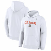 Anaheim Ducks Fanatics Unisex LA Strong Premium Fleece Pullover Hoodie - White | US 202757239