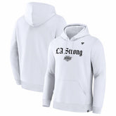 Los Angeles Kings Fanatics Unisex LA Strong Premium Fleece Pullover Hoodie - White | US 202757240