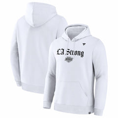 Los Angeles Kings Fanatics Unisex LA Strong Premium Fleece Pullover Hoodie - White | US 202757240