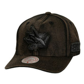 San Jose Sharks Mitchell & Ness Downtown Snow Wash Pro-Crown Adjustable Hat - Black | US 202757459
