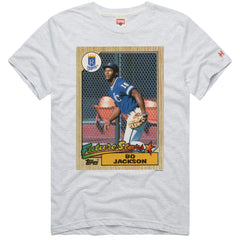 Bo Jackson Kansas City Royals Homage 1987 Topps Baseball Card Player T-Shirt - Ash T-shirts