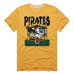 Roberto Clemente Pittsburgh Pirates Homage Graphic Player Tri-Blend T-Shirt - Gold T-shirts