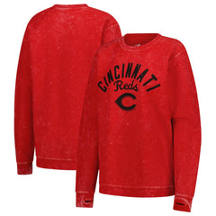 Cincinnati Reds G-III 4Her by Carl Banks Women's Comfy Cord Pullover Sweatshirt - Red Pullover
