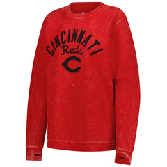 Cincinnati Reds G-III 4Her by Carl Banks Women's Comfy Cord Pullover Sweatshirt - Red Pullover