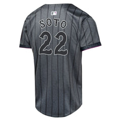 Juan Soto New York Mets Nike Youth City Connect Limited Jersey - Gray Jerseys