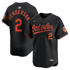 Gunnar Henderson Baltimore Orioles Nike Alternate Limited Player Jersey - Black Jerseys