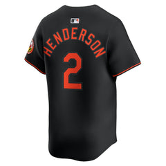 Gunnar Henderson Baltimore Orioles Nike Alternate Limited Player Jersey - Black Jerseys