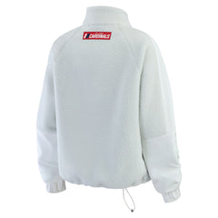 St. Louis Cardinals WEAR by Erin Andrews Women's Polar Fleece Quarter-Zip Jacket - Gray Jackets