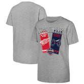 Youth 2025 NHL Stadium Series Columbus Blue Jackets vs. Detroit Red Wings Matchup T-Shirt - Heather Gray | US 202765272