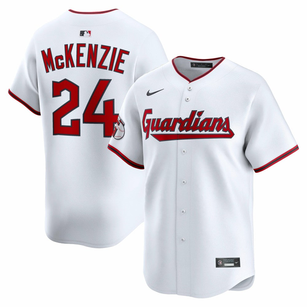 Triston McKenzie Cleveland Guardians Nike Home Limited Player Jersey - White Jerseys