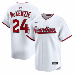Triston McKenzie Cleveland Guardians Nike Home Limited Player Jersey - White Jerseys