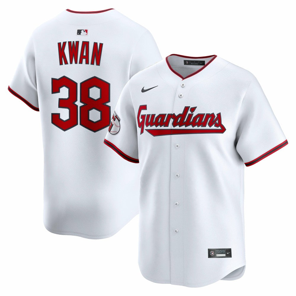 Steven Kwan Cleveland Guardians Nike Home Limited Player Jersey - White Jerseys