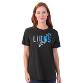 Detroit Lions G-III 4Her by Carl Banks Women's Jacey Performance Tri-Blend T-Shirt - Black T-shirts