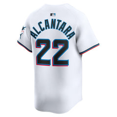 Sandy Alcantara Miami Marlins Nike Home Limited Player Jersey - White Jerseys
