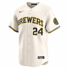 William Contreras Milwaukee Brewers Nike Home Limited Player Jersey - Cream Jerseys