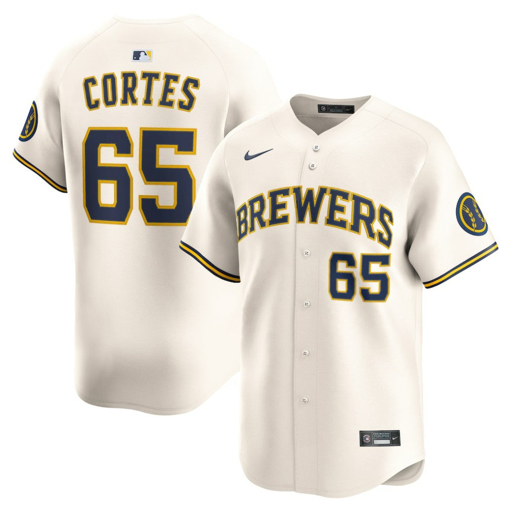 Nestor Cortes Milwaukee Brewers Nike Home Limited Player Jersey - Cream Jerseys
