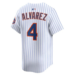 Francisco Alvarez New York Mets Nike Home Limited Player Jersey - White Jerseys