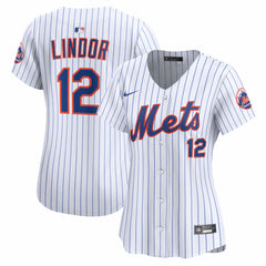 Francisco Lindor New York Mets Nike Women's Home Limited Jersey - White Jerseys