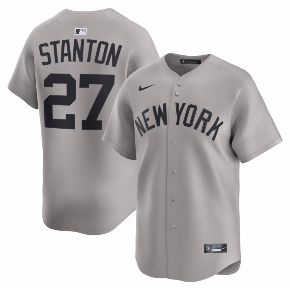 Giancarlo Stanton New York Yankees Nike Road Limited Jersey - Gray Jerseys