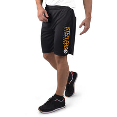 Pittsburgh Steelers MSX by Michael Strahan Mesh Shorts - Black Shorts