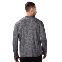Minnesota Vikings MSX by Michael Strahan Performance Camo Long Sleeve T-Shirt - Black T-shirts