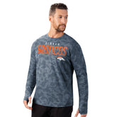 Denver Broncos MSX by Michael Strahan Performance Camo Long Sleeve T-Shirt - Navy T-shirts