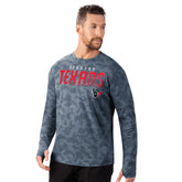 Houston Texans MSX by Michael Strahan Performance Camo Long Sleeve T-Shirt - Navy T-shirts