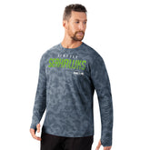 Seattle Seahawks MSX by Michael Strahan Performance Camo Long Sleeve T-Shirt - Navy T-shirts