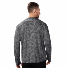 Green Bay Packers MSX by Michael Strahan Performance Camo Long Sleeve T-Shirt - Black T-shirts