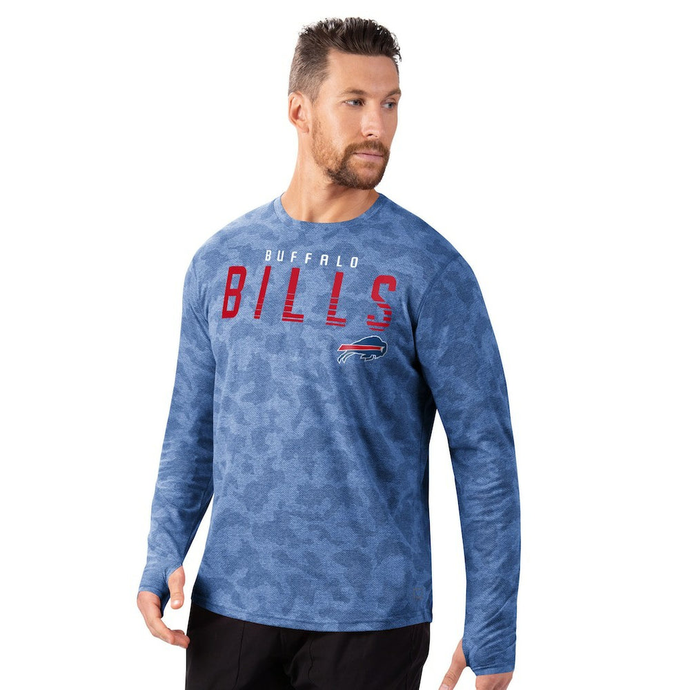 Buffalo Bills MSX by Michael Strahan Performance Camo Long Sleeve T-Shirt - Royal T-shirts