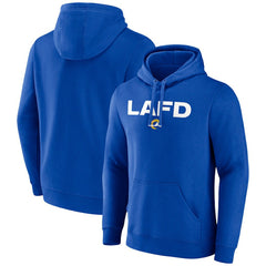 Los Angeles Rams LAFD Pullover Hoodie - Royal Hoodies
