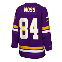 Randy Moss Minnesota Vikings Youth Hockey Fashion Jersey - Purple Jerseys