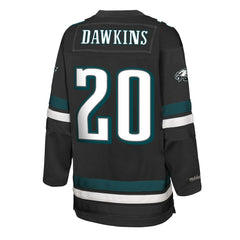 Brian Dawkins Philadelphia Eagles Youth Hockey Fashion Jersey - Black Jerseys