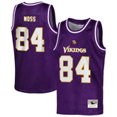 Randy Moss Minnesota Vikings Youth Retired Player NFL Basketball Fashion Jersey - Purple Jerseys