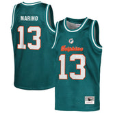 Dan Marino Miami Dolphins Youth Retired Player NFL Basketball Fashion Jersey - Aqua Jerseys
