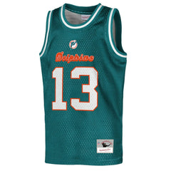 Dan Marino Miami Dolphins Youth Retired Player NFL Basketball Fashion Jersey - Aqua Jerseys