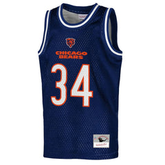 Walter Payton Chicago Bears Youth Retired Player NFL Basketball Fashion Jersey - Navy Jerseys