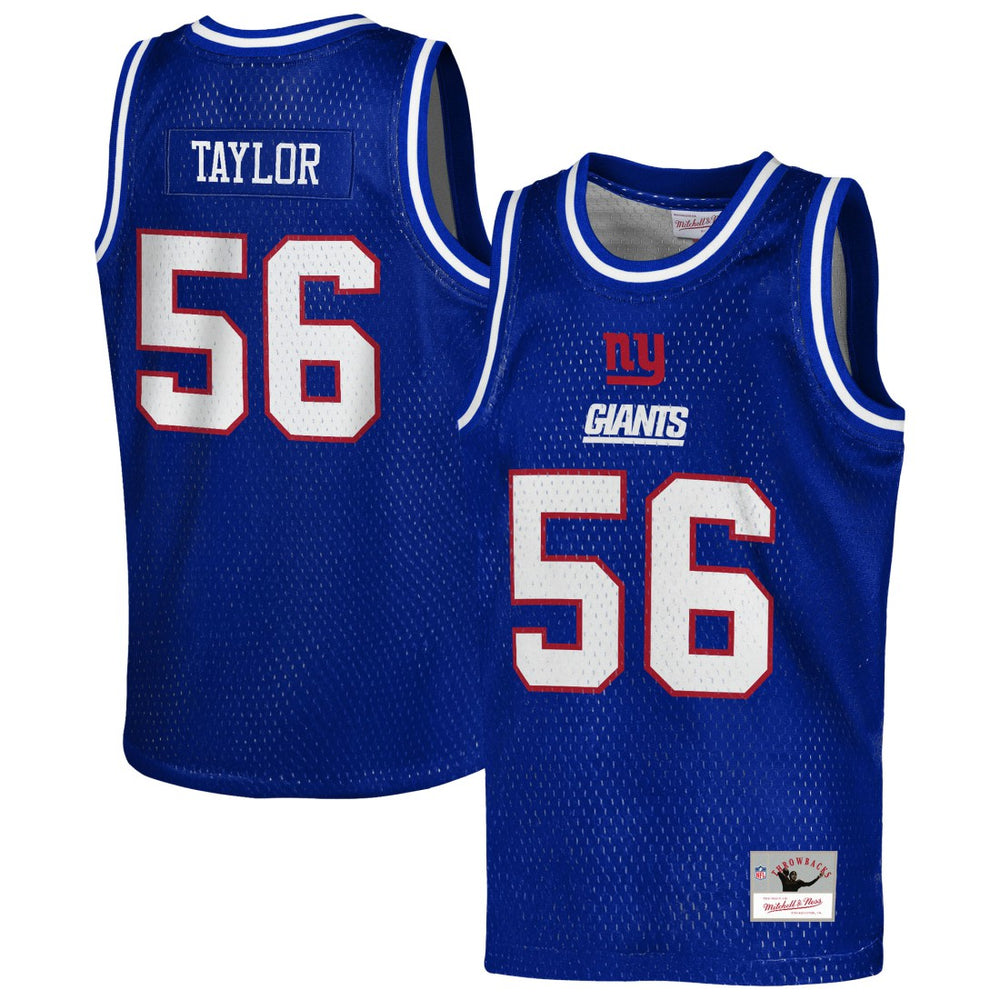 Lawrence Taylor New York Giants Youth Retired Player NFL Basketball Fashion Jersey - Royal Jerseys