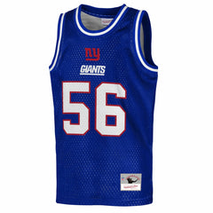 Lawrence Taylor New York Giants Youth Retired Player NFL Basketball Fashion Jersey - Royal Jerseys