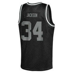 Bo Jackson Las Vegas Raiders Youth Retired Player NFL Basketball Fashion Jersey - Black Jerseys