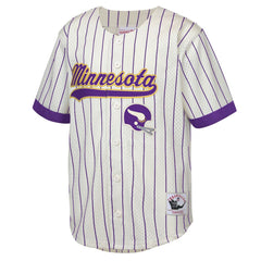 Randy Moss Minnesota Vikings Youth Retired Player Name & Number Baseball Jersey - Cream Jerseys