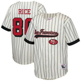 Jerry Rice San Francisco 49ers Youth Retired Player Name & Number Baseball Jersey - Cream Jerseys