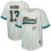 Dan Marino Miami Dolphins Youth Retired Player Name & Number Baseball Jersey - Cream Jerseys