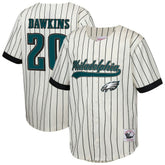Brian Dawkins Philadelphia Eagles Youth Retired Player Name & Number Baseball Jersey - Cream Jerseys