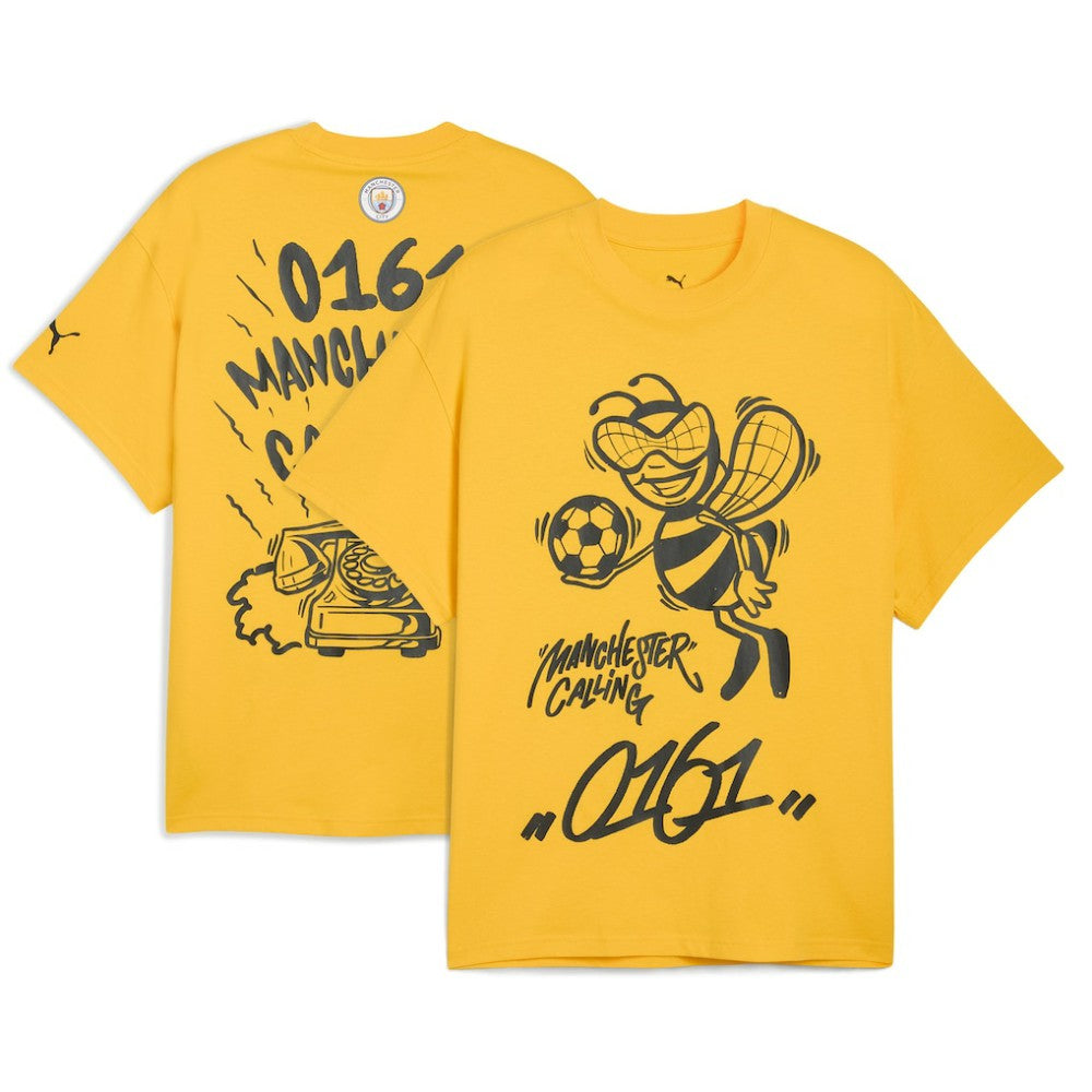 Manchester City 2025 FIFA Club World Cup Hoops T-Shirt Yellow - Puma online